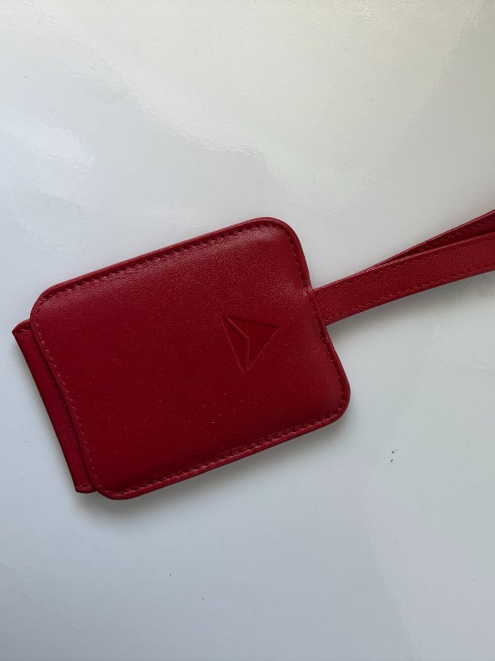 Delta Airlines Royce New York Red Leather Million Miles Luggage Tag New